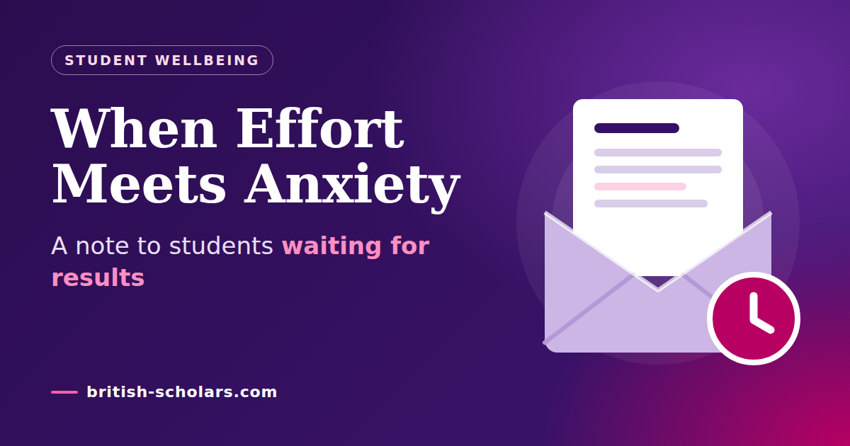 When Effort Meets Anxiety: A Note to Students Waiting for Results